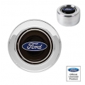 Horn Button High Rise Polished Aluminum Ford Oval Logo